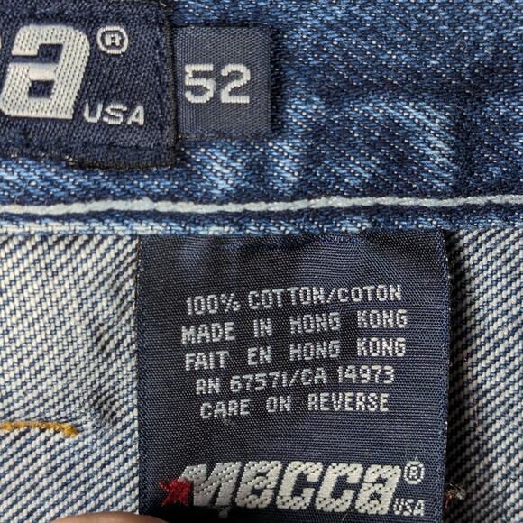 Mecca USA 52x29 Baggy Jeans Vintage Y2K Workwear Denim Carpenter Pants Hong Kong - Picture 5 of 6